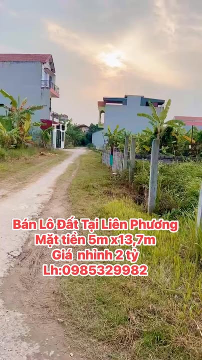 Đất Liên Phương Hưng Yên 68m² giá 2 tỷ - Cơ hội đầu tư vàng!