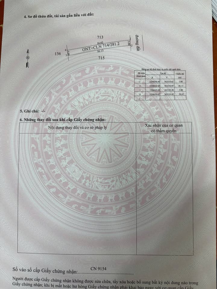 Đất nền Long Vĩnh Bến Cầu 280m² giá 290 triệu - Mặt tiền đường lớn, đầy tiềm năng!