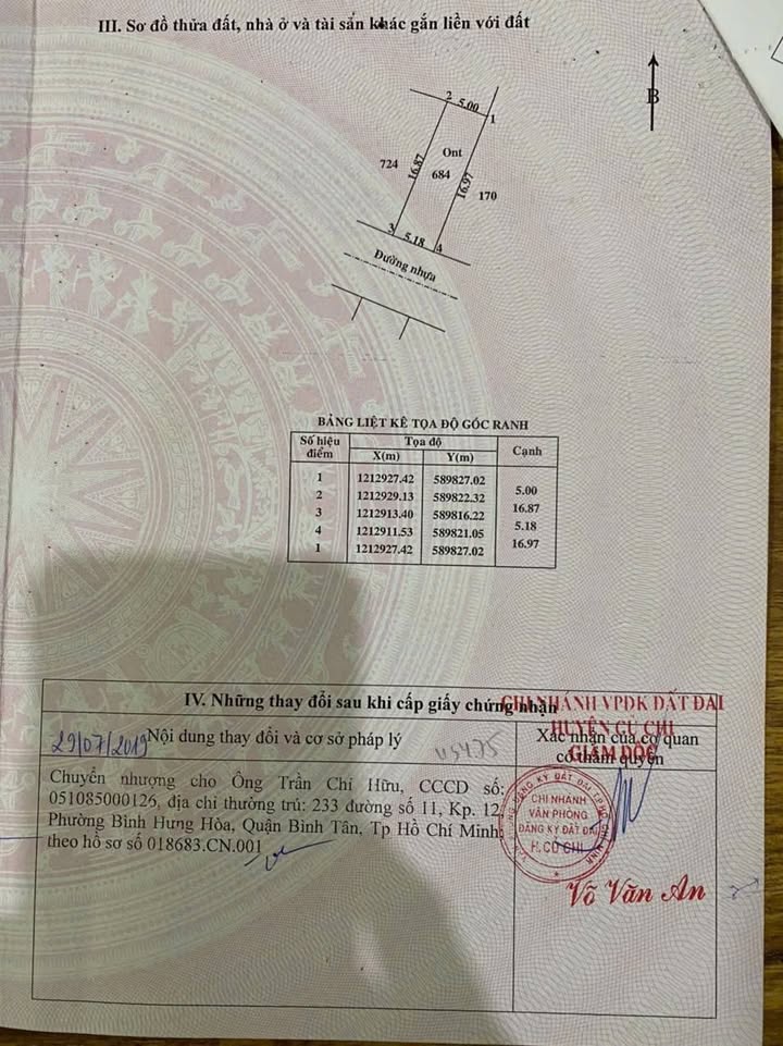 Đất nền xã Tân Thạnh Đông, huyện Củ Chi - 85m² chỉ 1.3 tỷ - Cần bán gấp!