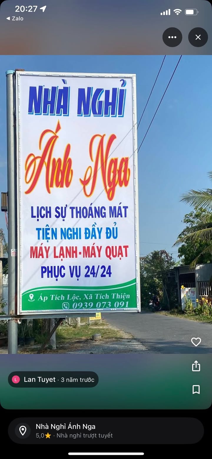 Nhà nghĩ 732.2m² tại xã Tích Thiện, Trà Ôn - Giá chỉ 1 tỷ VND, chính chủ!