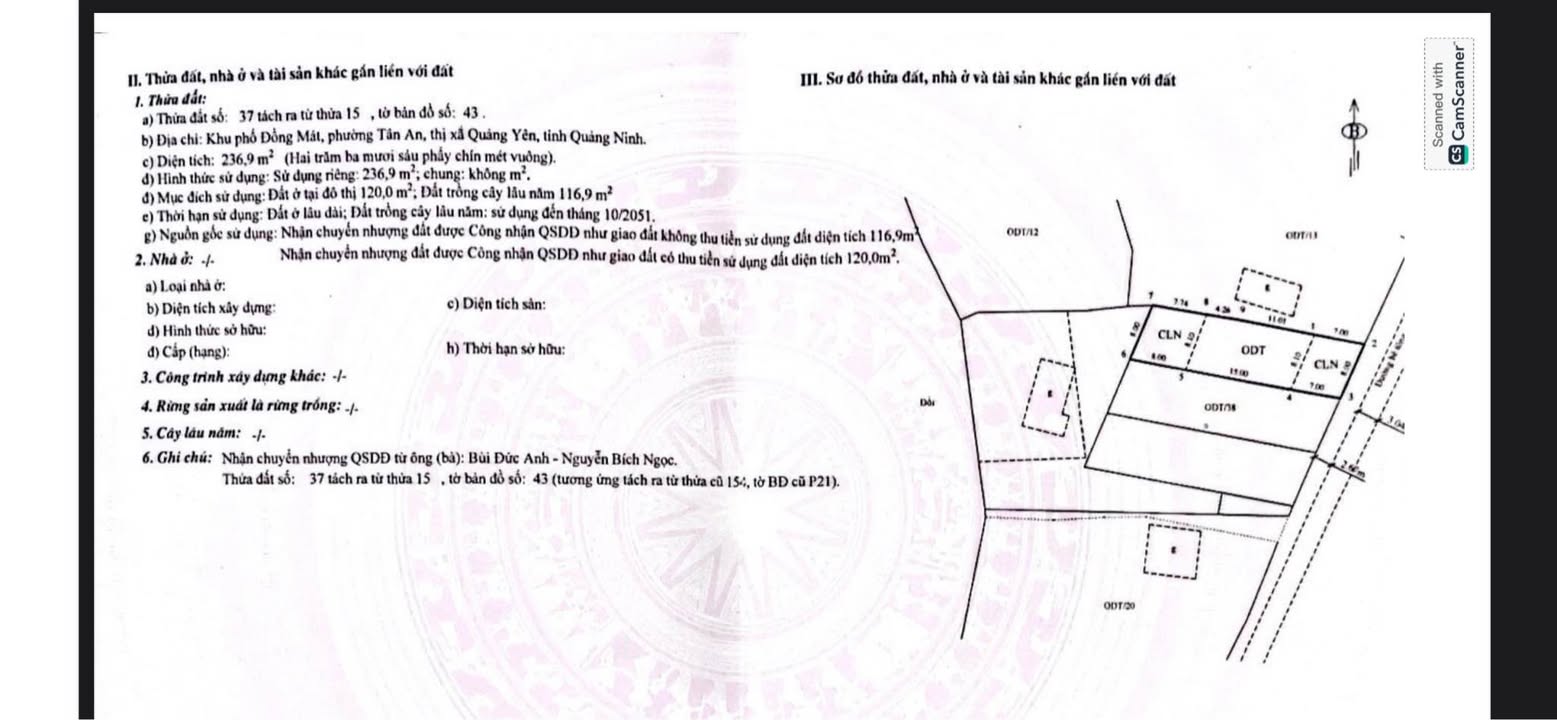 Đất nền Khu phố Đồng Mát, Tân An 236.9m² giá 2.8 tỷ - Đầu tư sinh lời ngay!