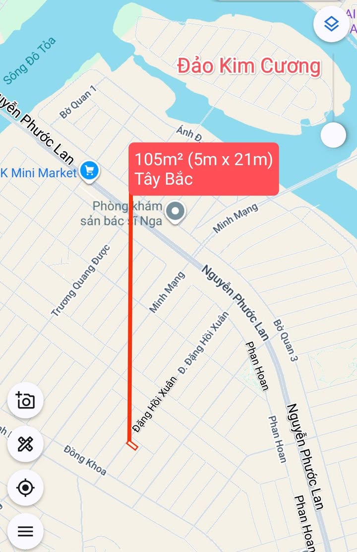 Đất nền 105m² mặt tiền đường Đặng Hồi Xuân, Đà Nẵng giá 5.8 tỷ - Sổ hồng chính chủ, công chứng ngay!