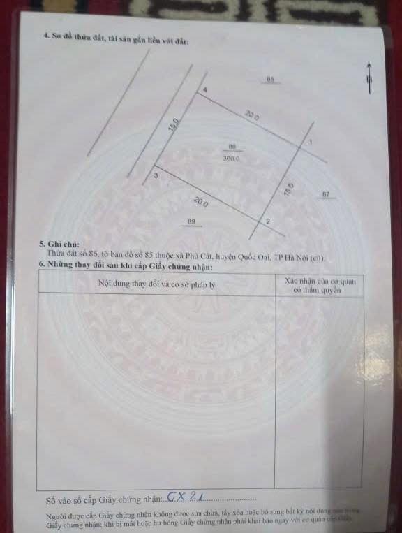 Đất thổ cư 100m² tại Phú Cát, Quốc Oai - Sổ hồng chính chủ, giá thỏa thuận!