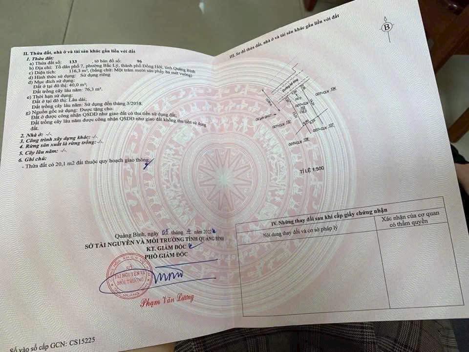 Đất nền Bắc Lý, Đồng Hới 115.5m² giá chỉ 1.1 tỷ - Đường thông thoáng, ô tô tránh nhau!