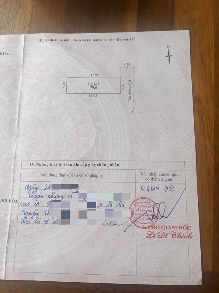 Đất nền Phú Sơn 79.6m² giá 3 tỷ - Đối diện trường mầm non Sơn Ca!