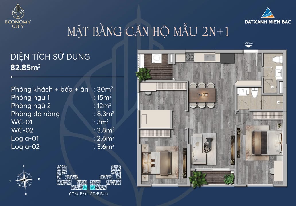 Căn hộ Economy Như Quỳnh 82m² giá 2.3 tỷ - Cơ hội sở hữu ngay!