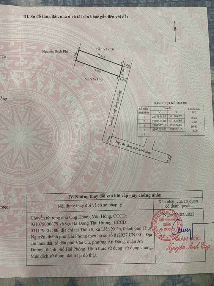 Đất nền An Đồng Hải Phòng 66m² giá 1 tỷ - Đầu tư sinh lời ngay!