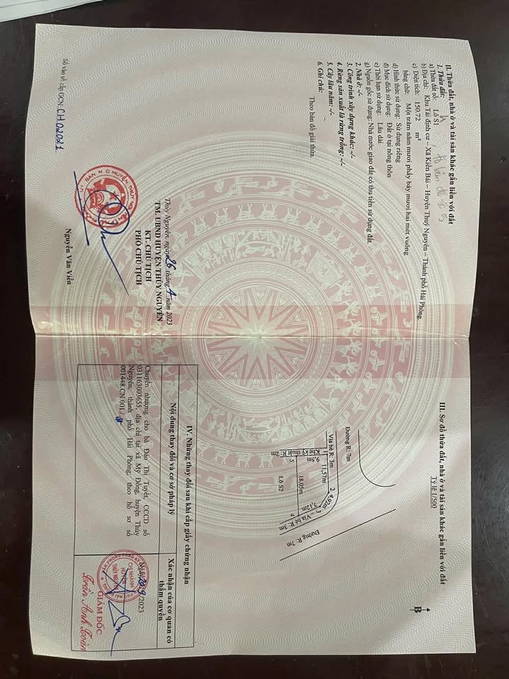 Lô đất tái định cư Kiền Bái, Thủy Nguyên 150m² giá 8 tỷ - Vị trí giao thương thuận lợi!