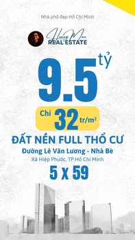 Đất nền Nhà Bè 288m² giá 9.5 tỷ - Tiềm năng sinh lời cao!