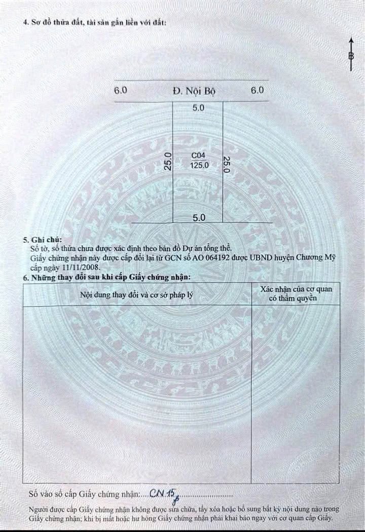 Đất nền Trần Phú, Chương Mỹ 125m² giá 1 tỷ - Cần bán gấp!