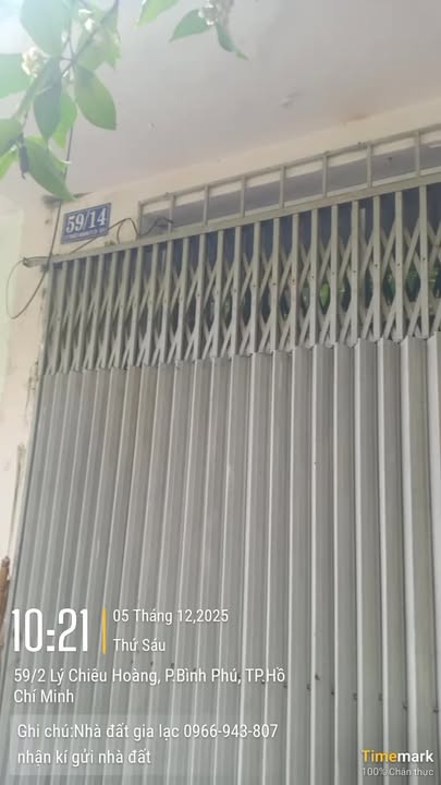 Kho cho thuê hẻm 59 Lý Chiêu Hoàng Quận 6 diện tích 155m² giá 10 triệu - Phù hợp cho doanh nghiệp lâu dài!