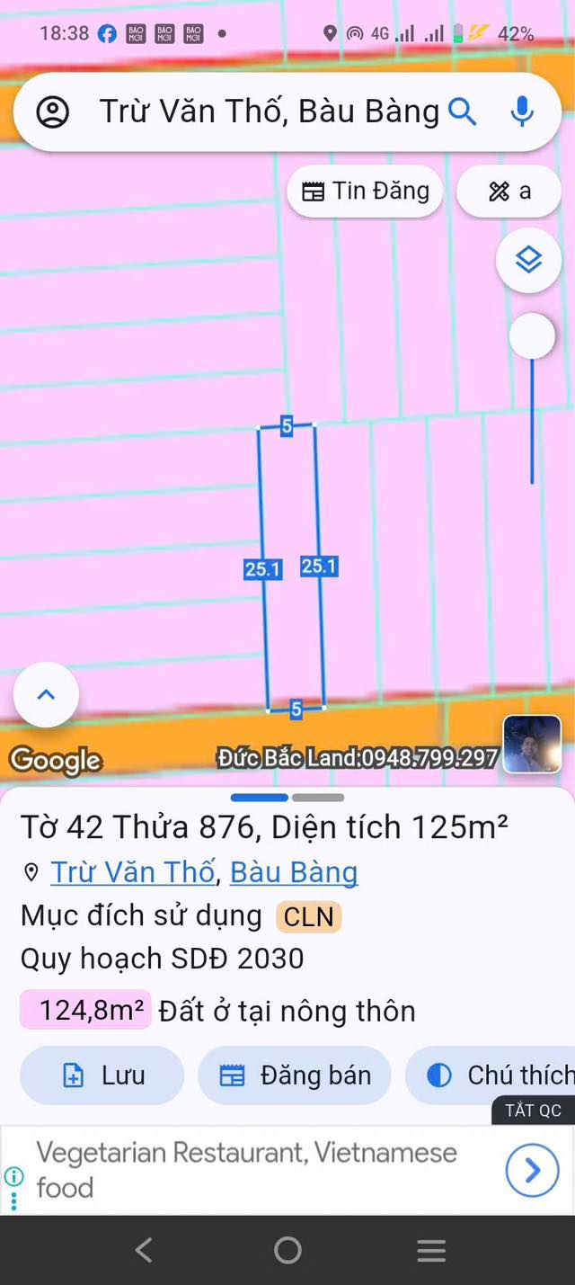 Đất nền Trừ Văn Tố, Chơn Thành 125m² - Khu dân cư đông đúc, gần tiện ích!