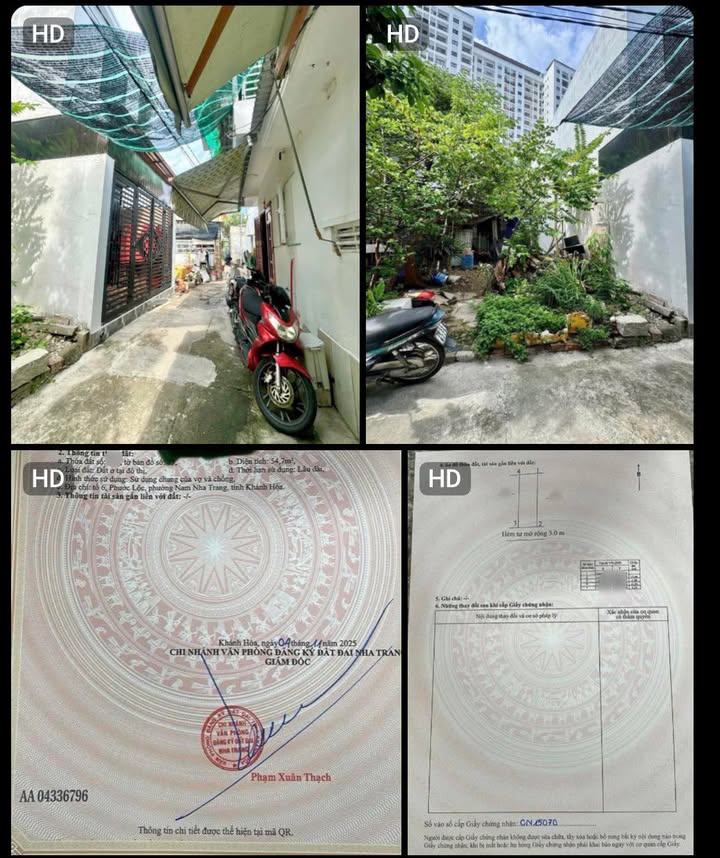 Đất Hẻm VCN Phước Hải - Nha Trang 54.7m² giá 2.32 tỷ - Sổ hồng chính chủ