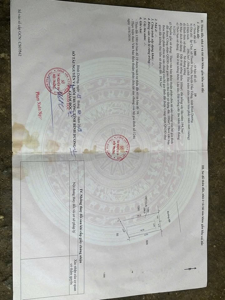 Nhà cấp 4 mặt tiền đường nhựa xã Thanh Tuyền Dầu Tiếng 324m² giá 2.1 tỷ - Gần trường học và chợ