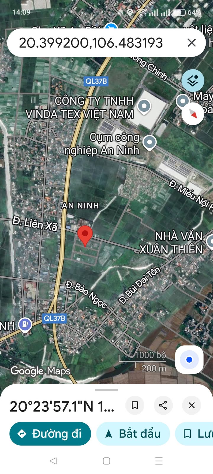 Đất nền xã An Ninh, huyện Tiền Hải, Thái Bình 102.5m² - Giá thỏa thuận hấp dẫn!