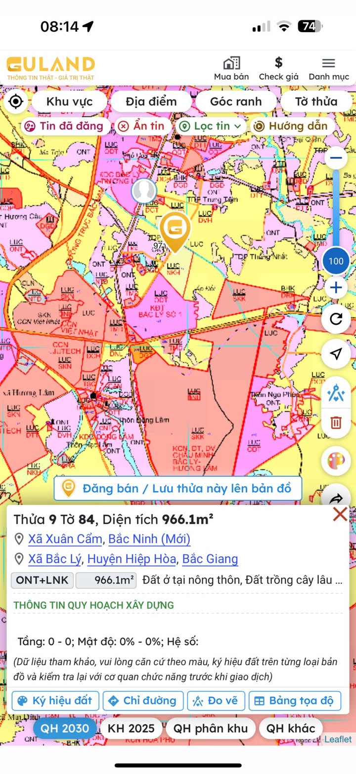 Đất nền tại TDP Lý Viên, Bắc Lý, Hiệp Hòa 100m² - Đầu tư sinh lời ngay!