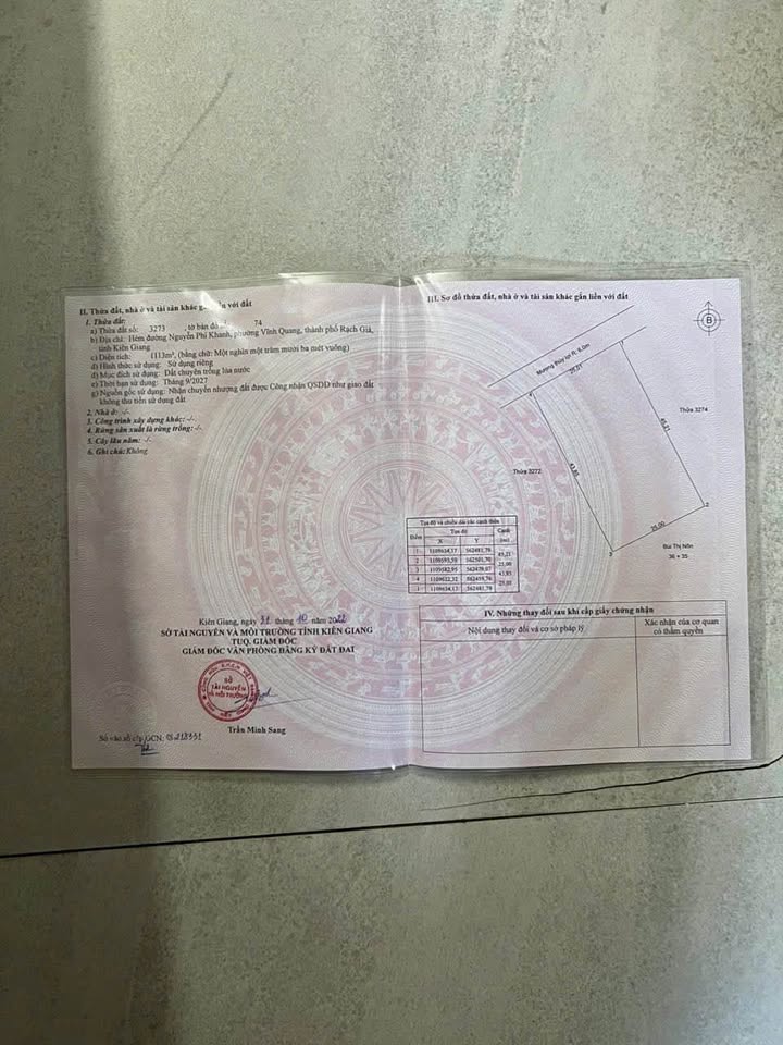 Đất nền 1113m² Nguyễn Phi Khanh, Vĩnh Quang, Rạch Giá - Đầu tư sinh lời ngay!