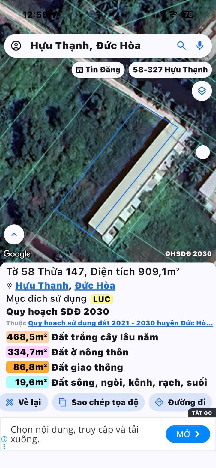 Đất nền Tỉnh lộ 824, Đức Hòa 884m² giá 3.6 tỷ - Đầu tư sinh lời lý tưởng!