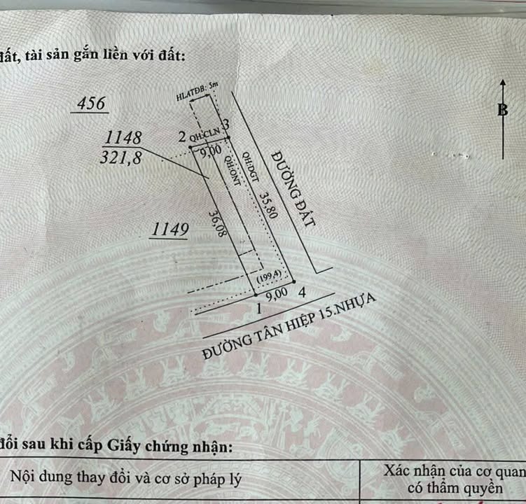 Đất nền lô góc Nhựa Tân Hiệp 15, 936m² giá 610 triệu - Cơ hội đầu tư hiếm có!