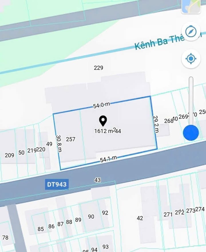 Đất nền Vọng Đông, Thoại Sơn 1600m² - Mặt tiền sông & tỉnh lộ, giá thỏa thuận!