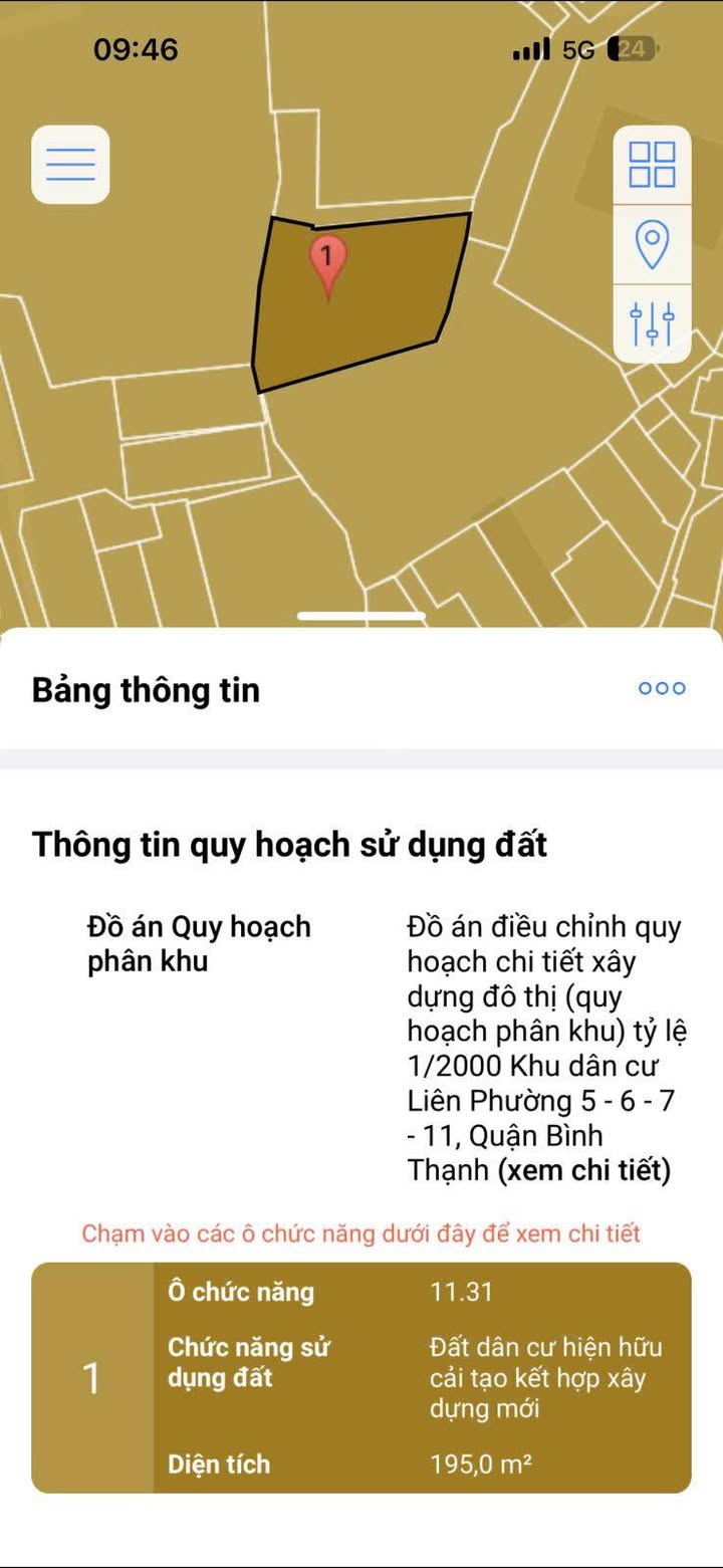Đất nền Bình Thạnh 195m² giá 13.65 tỷ - Cơ hội đầu tư hiếm có!