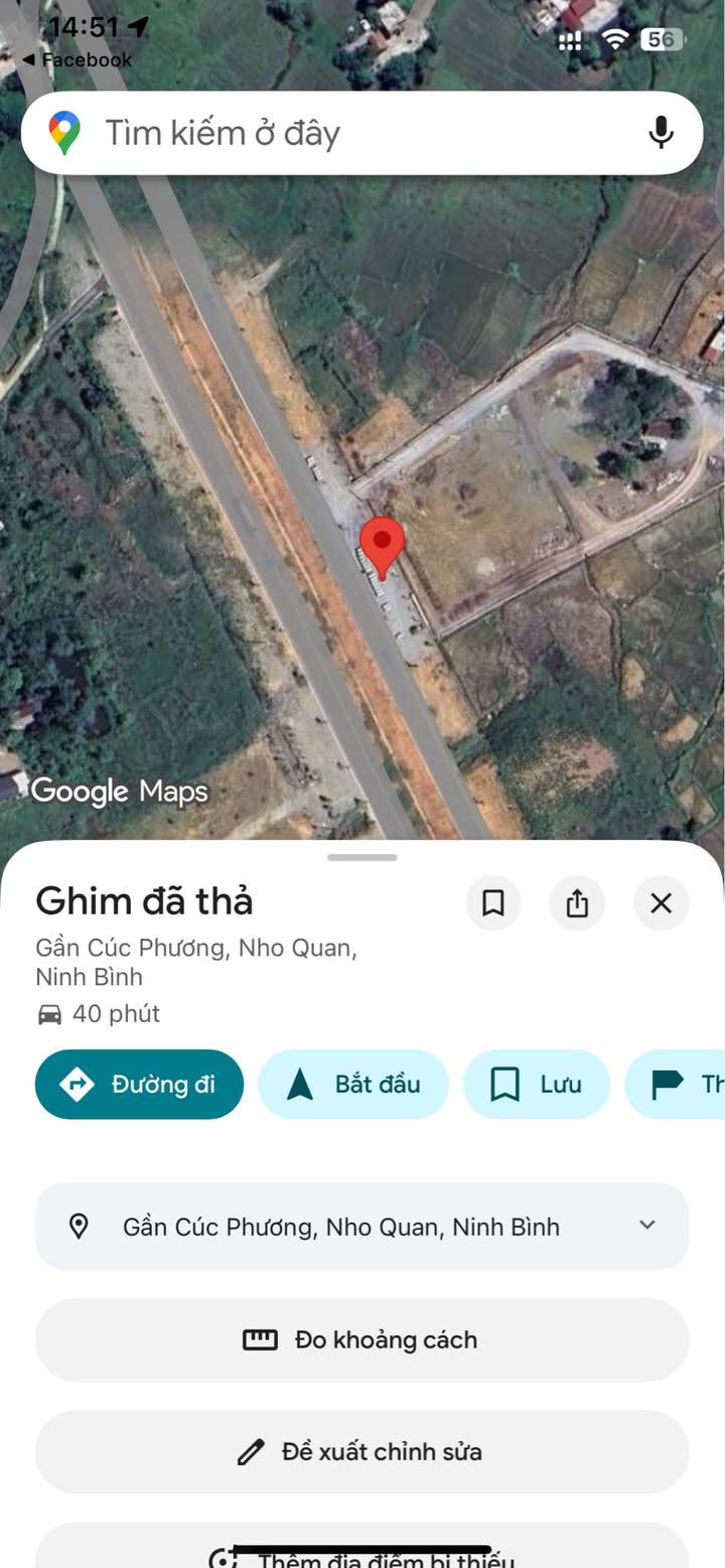 Đất nền Kỳ Phú Nho Quan 10.650m² giá thỏa thuận - Mặt tiền 70m, hướng Tây Nam