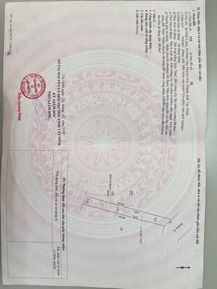 Đất Hiệp Tân 168m² giá 1.036 tỷ - Bán gấp, vị trí đẹp gần bệnh viện!