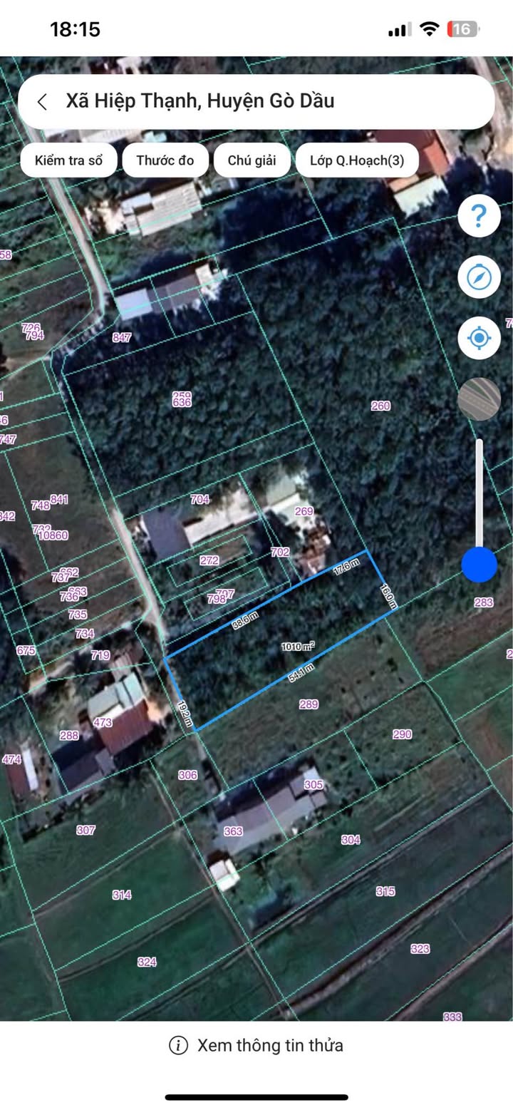 Đất nền nghỉ dưỡng 1010m² tại Gò Dầu, Tây Ninh - Giá chỉ 800 triệu