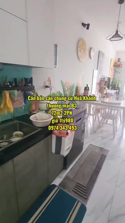 Căn hộ chung cư Hoà Khánh thương mại B3 72m² giá 1.98 tỷ - Cơ hội đầu tư tuyệt vời!