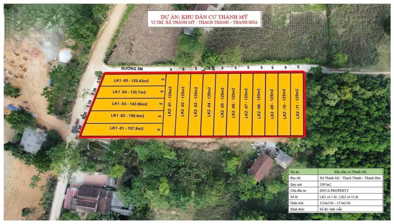 Đất nền liền kề Lệ Cẩm, Thành Mỹ 125m² chỉ 200 triệu - Cơ hội đầu tư vàng!