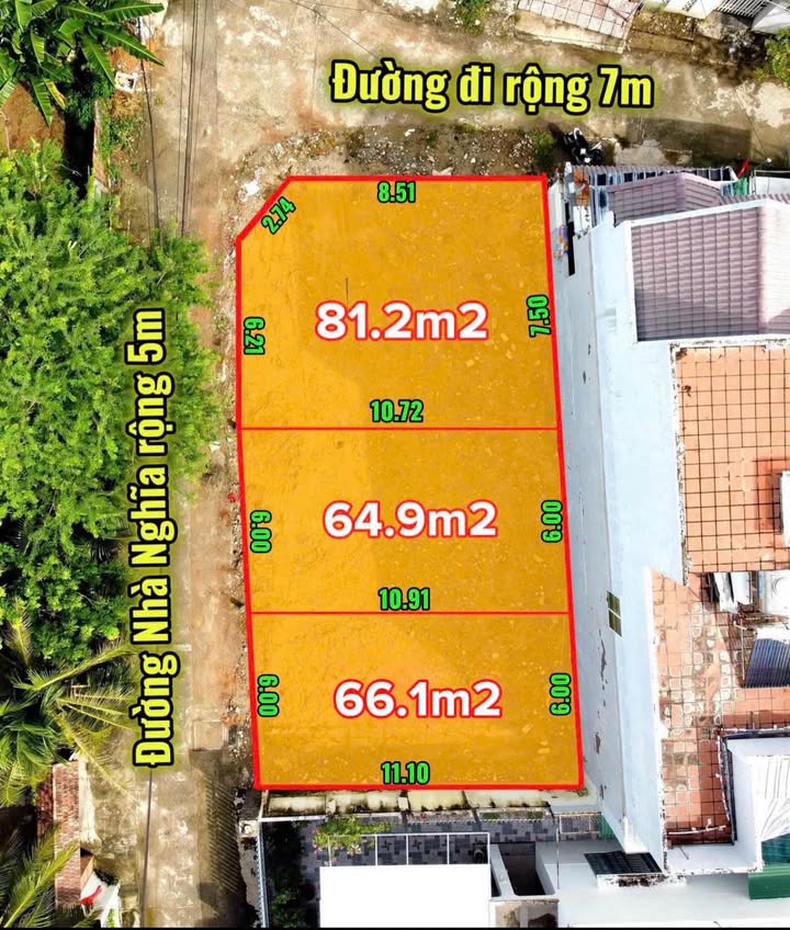 Đất thổ cư phường Tây Nha Trang 65m² giá 1.75 tỷ - Cơ hội đầu tư cực tốt!