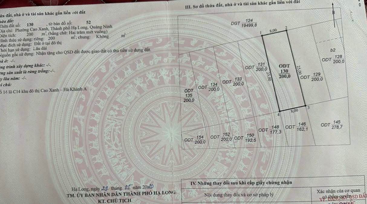 Bán đất biệt thự cao xanh Hà Khánh A C14-14 diện tích 200m² - Mặt tiền 8m, vị trí đẹp!