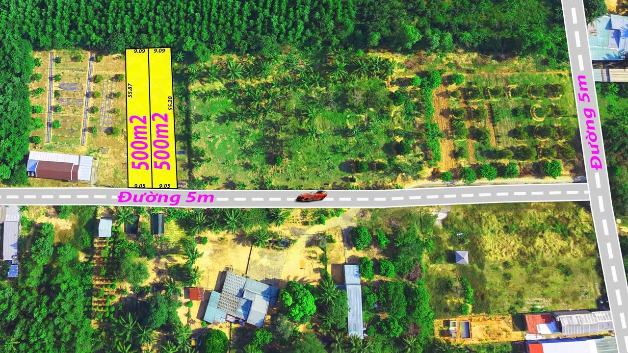 Đất nền 500m² Khu Phố Cửa Cạn, Phú Quốc - Sổ hồng riêng chỉ 750 triệu!