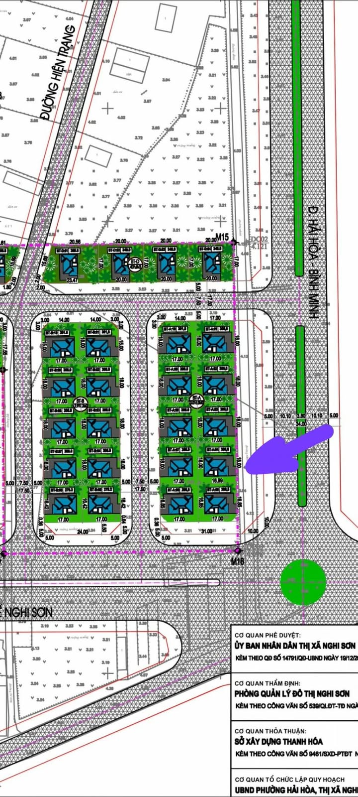 Townhouse Mặt bằng Trung Chính, Nghi Sơn 306m² - Giá thỏa thuận hấp dẫn!