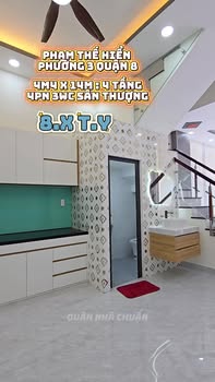 Nhà phố 4 tầng đường Phạm Thế Hiển, quận 8, 50m² giá chỉ 8 tỷ - Sổ đỏ chính chủ!