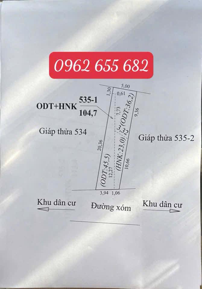 Đất nền Mường Sang Mộc Châu 104,7m² giá 1,4 tỷ - Vị trí đẹp gần QL43