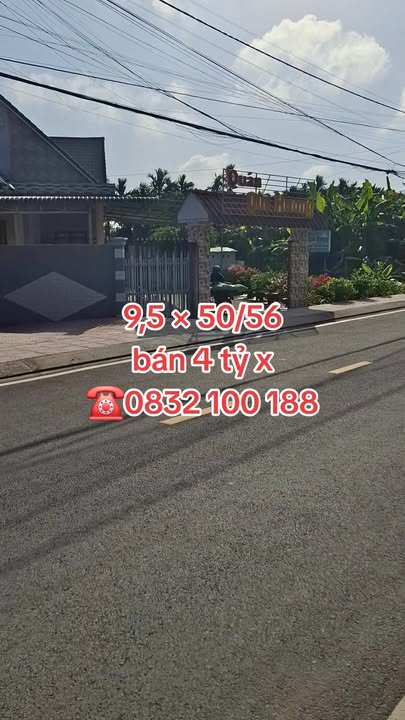 Đất nền mặt tiền đường Mỹ Khánh Bông Vang, Cần Thơ 451m² giá 4 tỷ - Sổ hồng chính chủ!