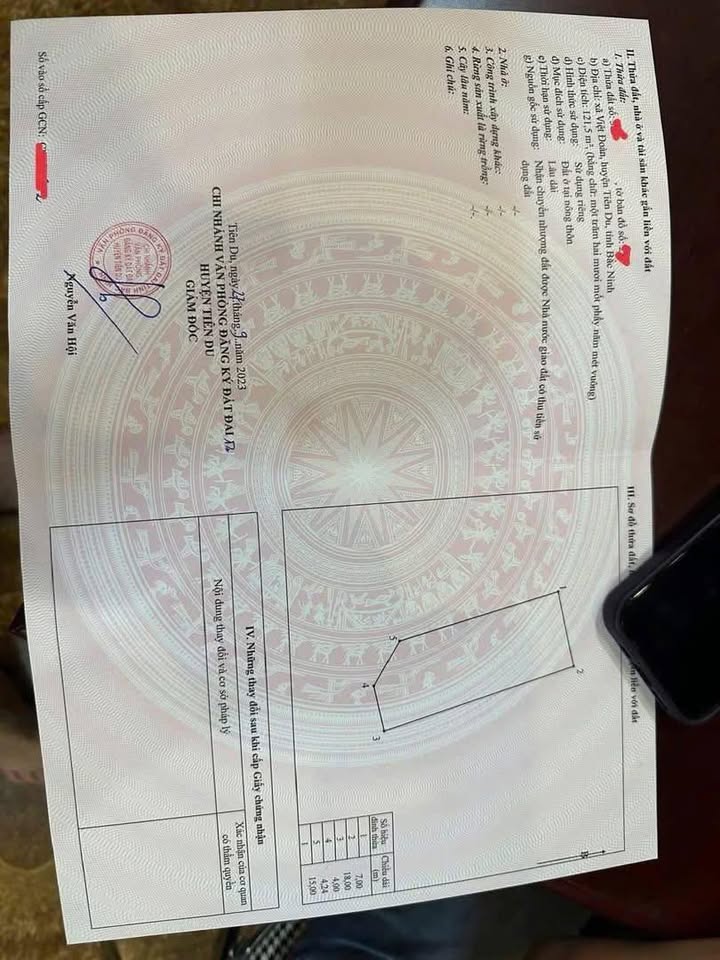 Đất nền Việt Đoàn Tiên Du 122m² giá 4.15 tỷ - Lô góc đẹp, chính chủ!