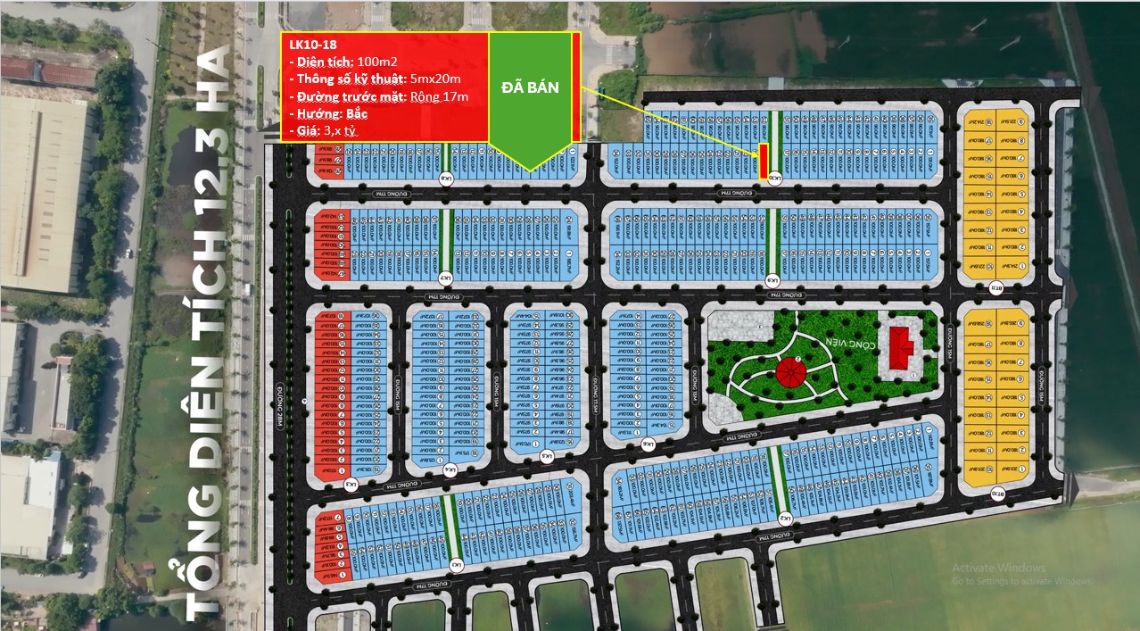Đất nền Hà Nam Green City 100m² giá 3 tỷ - Sổ hồng riêng, cơ hội đầu tư lý tưởng!