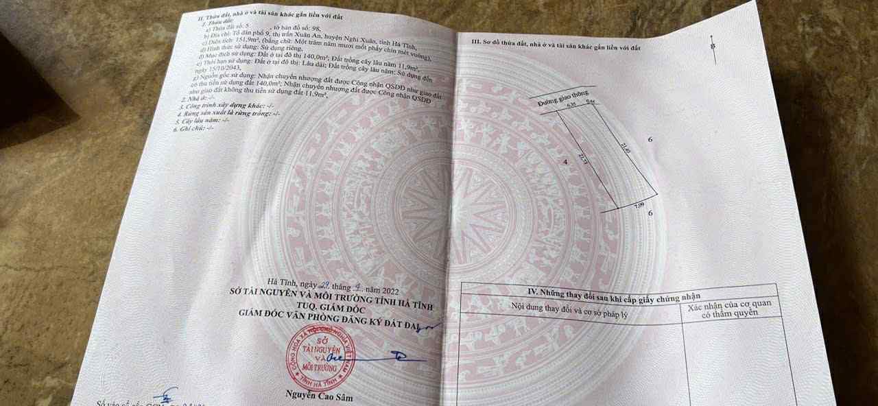 Đất nền Xuân An Nghi Xuân 147m² giá 1.8 tỷ - Vị trí đắc địa gần UBND