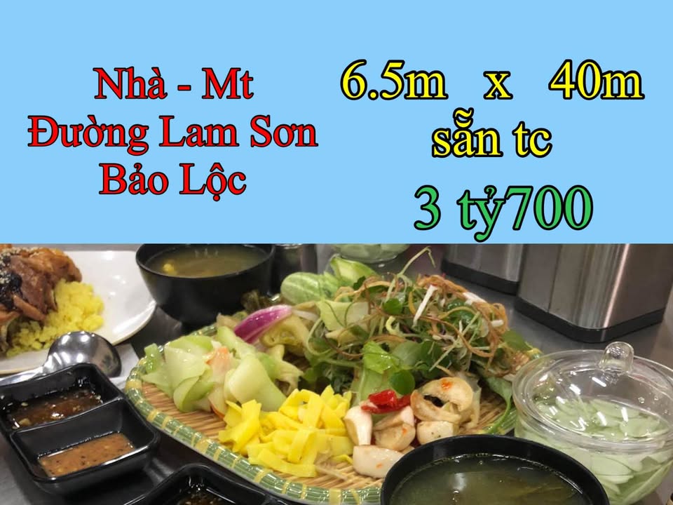Nhà mặt tiền đường Lam Sơn, Bảo Lộc 260m² giá 3.7 tỷ - Kinh doanh thuận lợi!