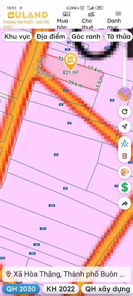 Lô đất 800m² tại phường Tân Lập, Buôn Ma Thuột - Cơ hội đầu tư sinh lời!