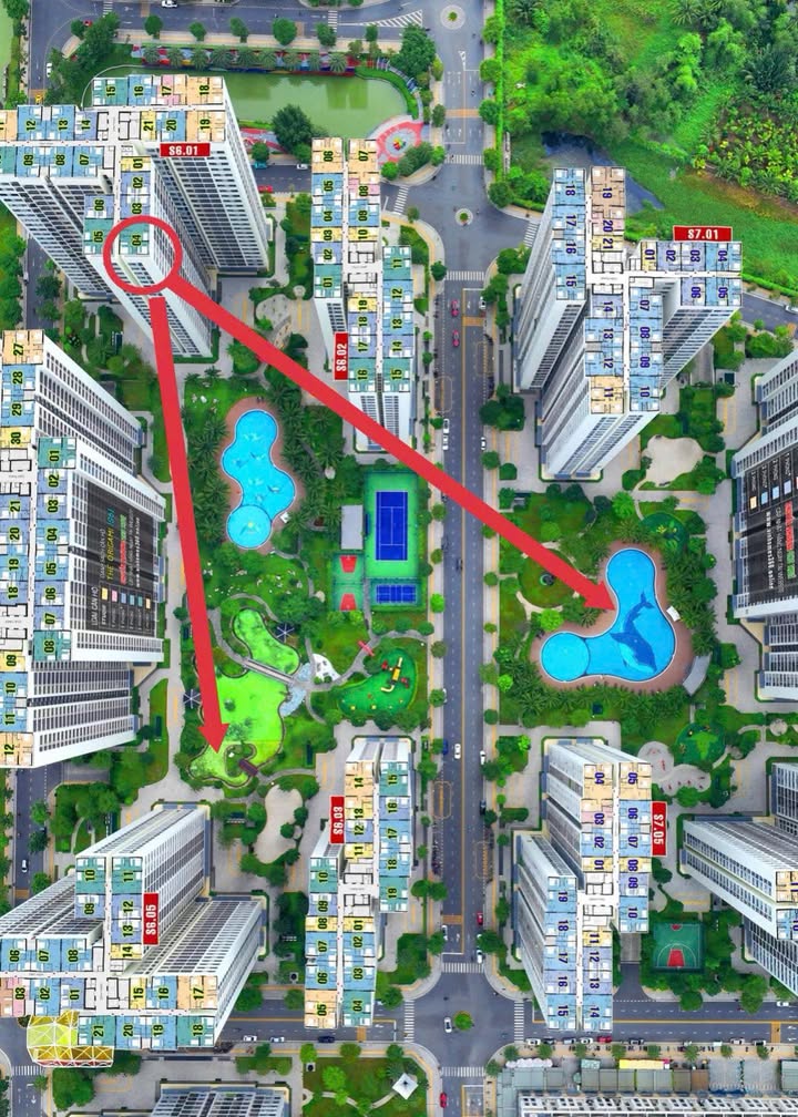 Căn hộ 2PN tại Vinhomes Grand Park, Quận 9, 69m² giá 4.199 tỷ - View hồ bơi thoáng mát!
