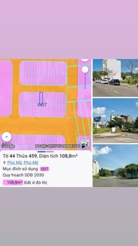 Bán lô đất thổ cư 100m² khu đô thị ATA - Phú Mỹ, Bà Rịa - Vũng Tàu chỉ 3.3 tỷ!