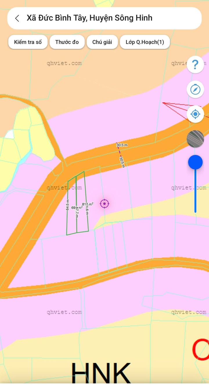 Đất thổ cư Sông Hinh 570m² giá thỏa thuận - Mặt tiền QL 19C đẹp