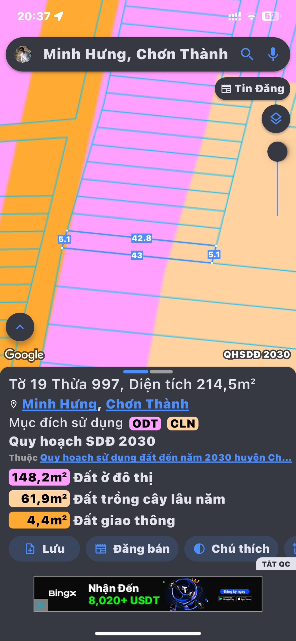 Đất nền đường 13, xã Minh Hưng, Chơn Thành 215m² giá chỉ 575 triệu - Cơ hội đầu tư tuyệt vời!