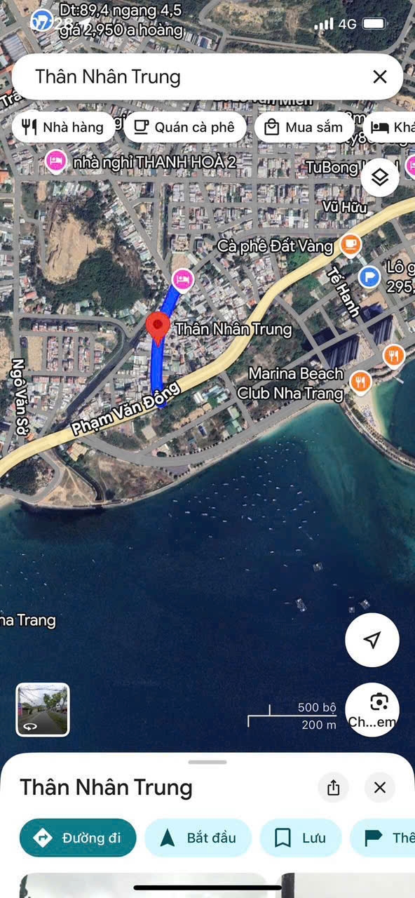 Đất 2 mặt tiền Thân Nhân Trung Nha Trang 90.2m² giá 8.9 tỷ - Đầu tư sinh lời ngay!