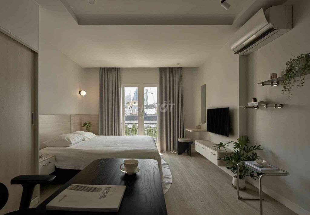 Căn hộ 1PN Đường Hoàng Sa Quận 1, 58m² giá 12.5 triệu - Đầy đủ nội thất, ban công thoáng đãng!