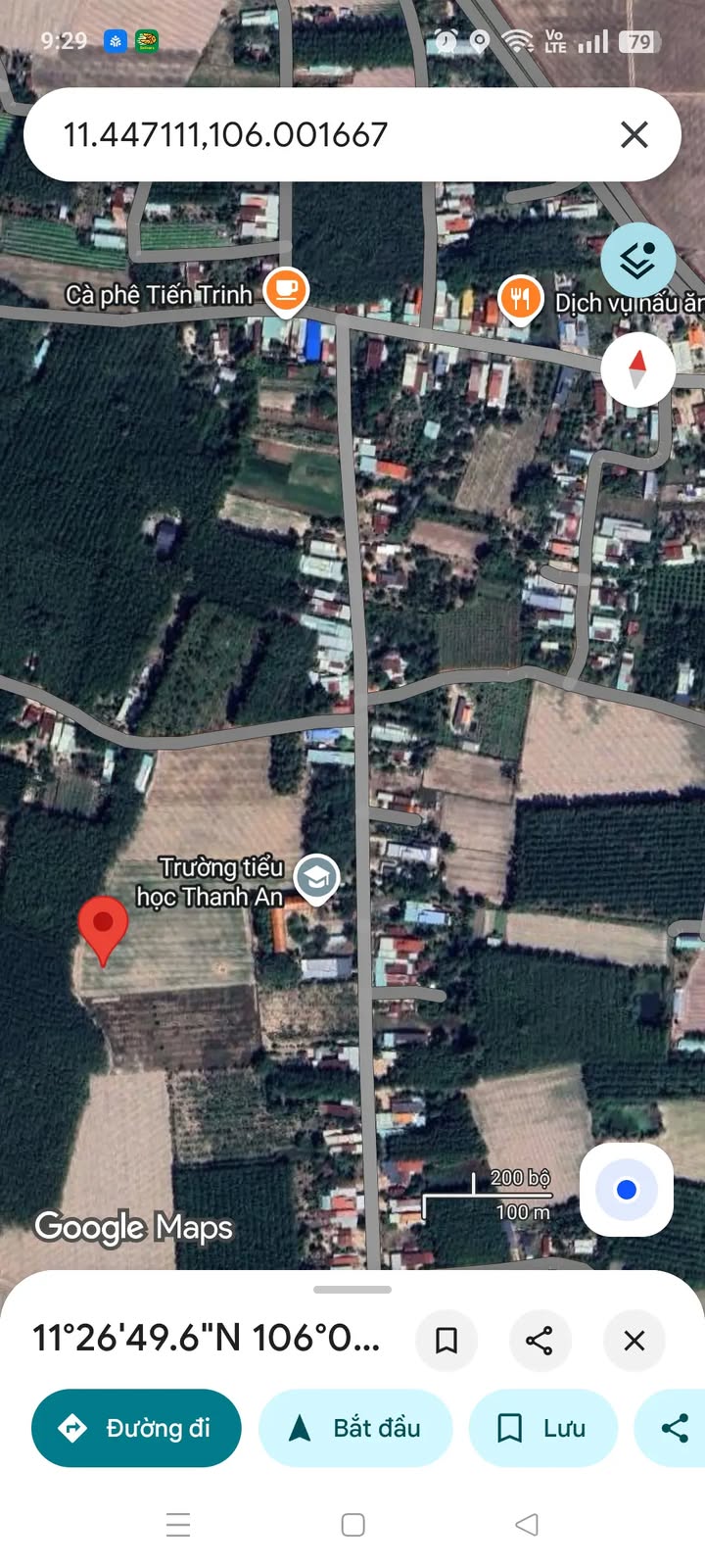 Đất nền Trà Vong, Tân Biên 270m² giá 100 triệu - Sổ đỏ chính chủ