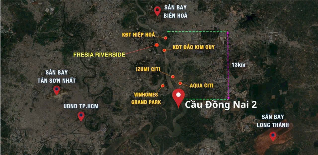 Căn hộ Fresia Riverside Biên Hòa 51m² giá 1.85 tỷ - Đối diện Aeon Mall!